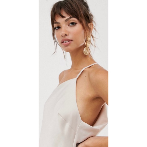 ASOS | One Shoulder Satin Maxi Dress - Picture 3 of 10